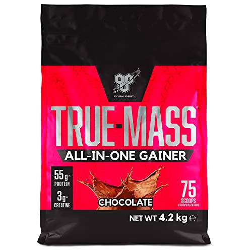 BSN True Mass All In One Gainer, Proteínas para Aumentar Masa Muscular con Creatina Monohidratada