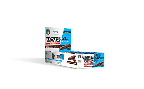 Equilibra Sugar Crunch Dark Choco Caramel, con alto contenido en proteínas