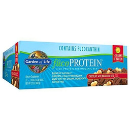 Garden Of Life Fuco Protein 12 Barras, Chocolate con Nueces de Macadamia 660 g