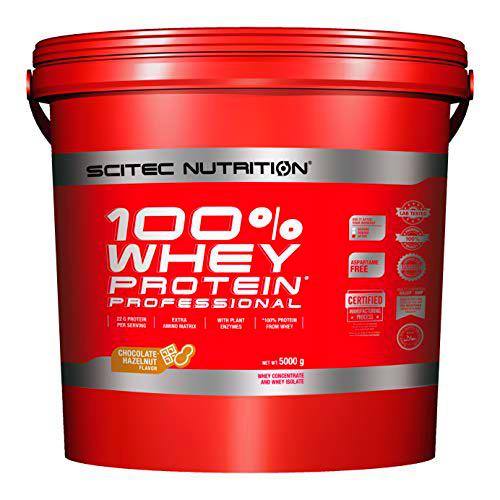 Scitec Nutrition 100% Whey Protein Professional con aminoácidos clave y enzimas digestivas adicionales