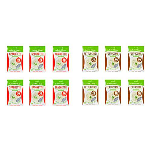 6x Slendier Bio Konjac Espagueti 400g &amp; 6x Bio Konjac Fettuccine 400g