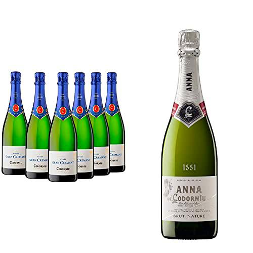 Codorníu Gran Cremant - Cava Brut - Caja 6 botellas 75cl &amp; Anna de Codorníu