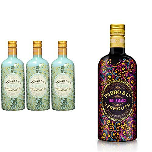 Vermouth Padró &amp; Co, Vermut Blanco Reserva - 3 botellas de 75 cl