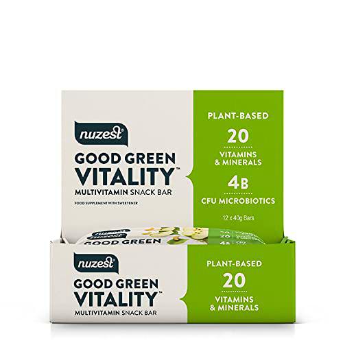 Nuzest Good Green Vitality Bar 12x40g