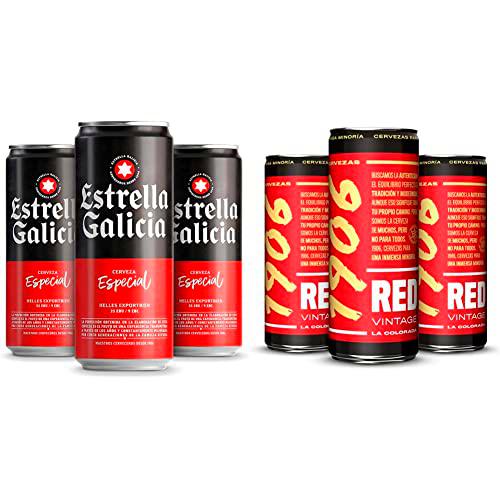 Cervezas Estrella Galicia Especial - Pack de 24 latas de 50 cl