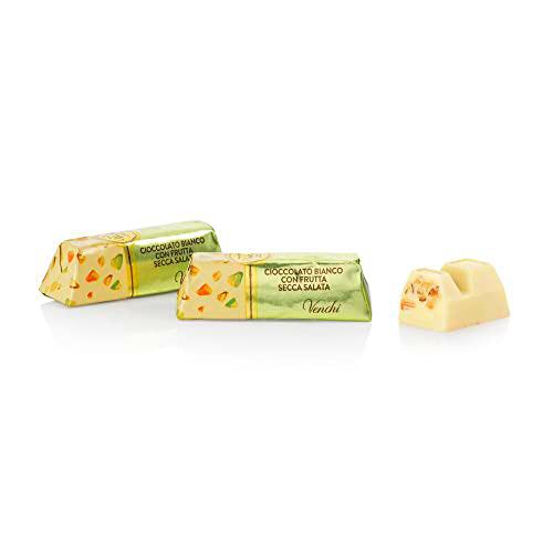 Venchi - White Salted Ingot en Paquete de 1 kg - Chocolate Blanco con Avellanas del Piamonte IGP