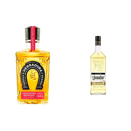 Herradura Tequila REPOSADO 100% de Agave 40% - 700 ml in Giftbox &amp; El Jimador Tequila Reposado 38% Vol. 0,7l