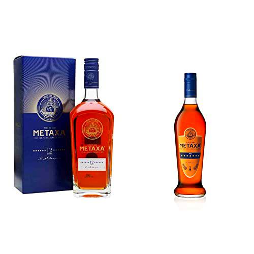 Metaxa The Original Greek Spirit 12 Stars, 700 ml &amp; 7 Stars The Original Greek Spirit