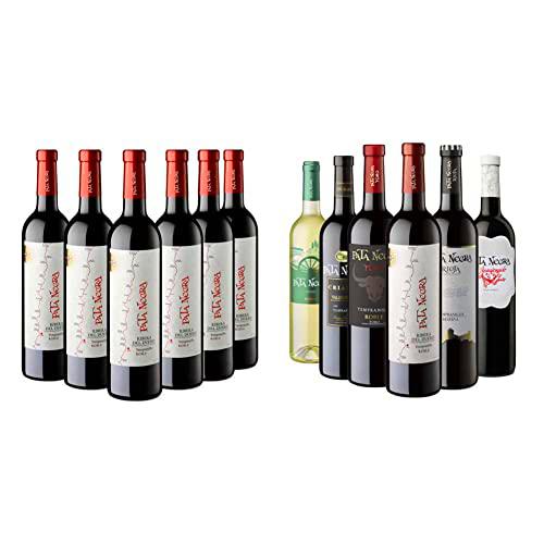 Pata Negra Roble Vino Tinto D.O Ribera del Duero - Caja de 6 Botellas x 750 ml &amp; Lote de 6 Botellas con D.O