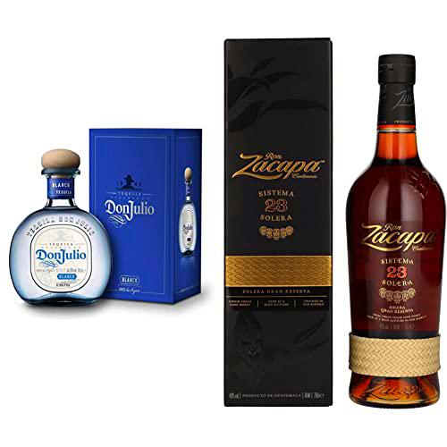 Don Julio, tequila blanco, 700 ml + Ron Zacapa Centenario 23 Solera Gran Reserva