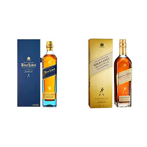 Johnnie Walker Blue Label Whisky Wscocés Blended, 700 ml &amp; Gold Label Reserve