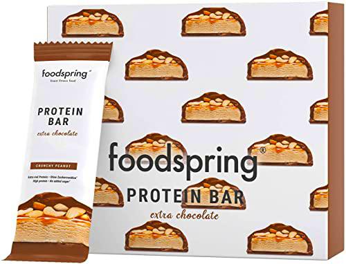 Foodspring Protein Bar (Chocolate Cover) 12x65g Crunchy Peanut