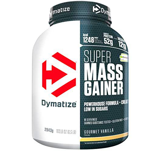 Dymatize Super Mass Gainer Gourmet Vanilla 2943g - Polvo Para Ganar Peso + Carbohidratos