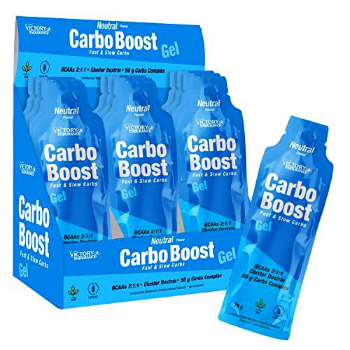 Victory Endurance Carbo Boost Gel, Sabor Neutro (18 x 76 g)