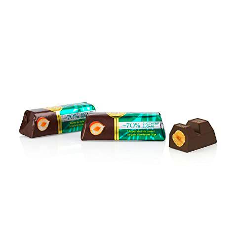 Venchi - Gama -70 % de Azúcares - Dark Hazelnut Ingot con Trío de Avellanas del Piamonte IGP Enteras en Paquete de 1 kg, 1 kg