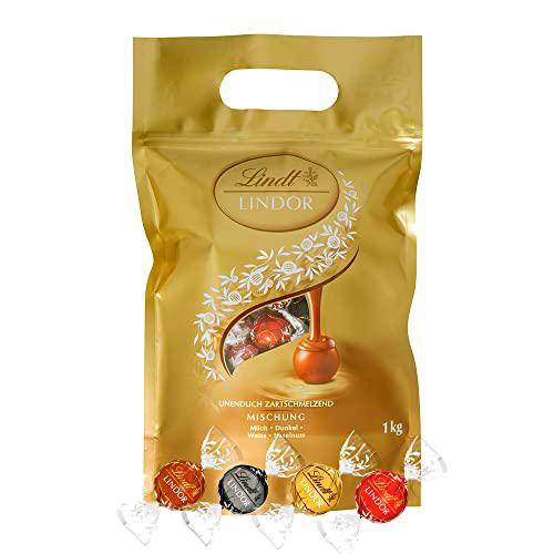 Bolso mestizo Lindt &amp; Sprüngli Lindor, 2 paquetes (2 x 1 kg)