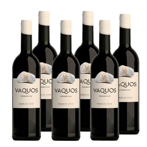 Vaquos Vino Tinto Cosecha Ribera del Duero variedad Tempranillo Caja 6 botellas x 750 ml