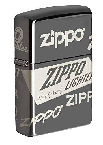 ZIPPO - Zippo Logo Design - Black Ice - Mechero para tormentas