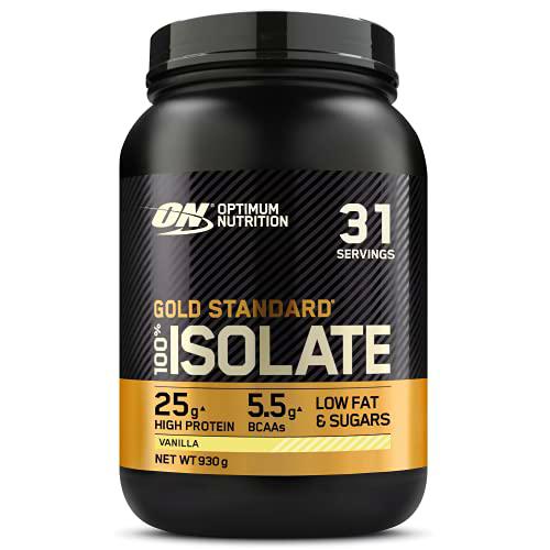 Optimum Nutrition 100% Gold Standard Isolate, Proteina Whey Isolate en Polvo para Aumentar Masa Muscular