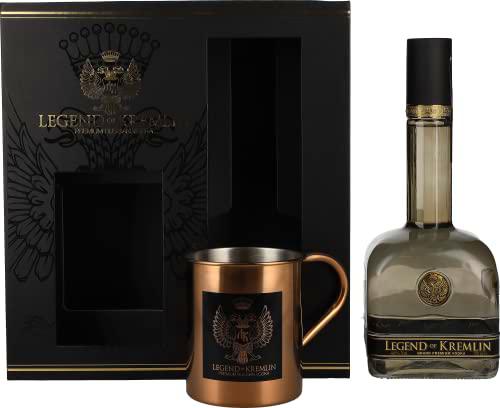 Legend of Kremlin Premium Russian Vodka 40% Vol. 0,7l in Giftbox with Becher