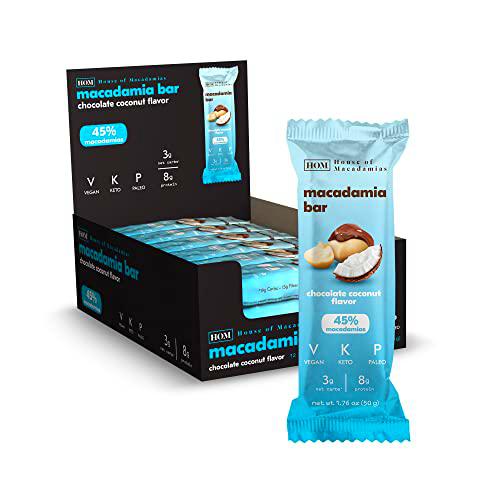 House Of Macadamia Bar 12x50g Chocolate Coconut