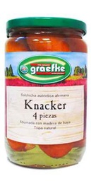 GRAEFKE - SALCHICHAS KNACKER 4 PZS. PACK 12 X 660/360GR.