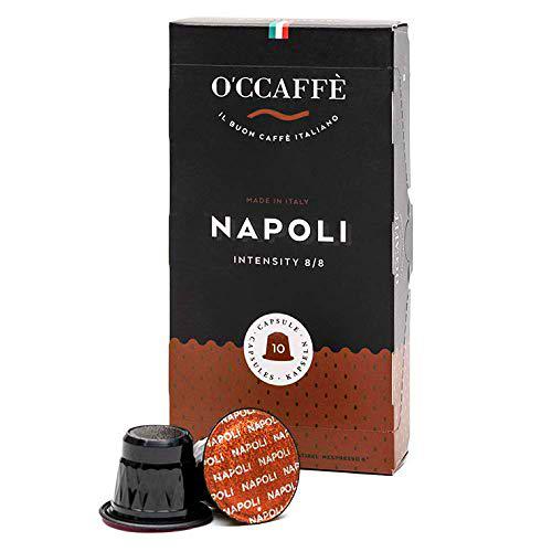 O'CCAFFÈ - Napoli | Cápsulas compatibles con Nespresso | 200 unidades | Café de torrefacción extralenta en tambor de una empresa familiar italiana