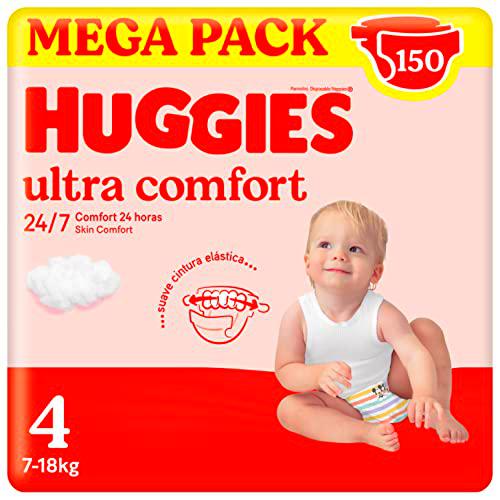 Huggies Ultra Comfort Pañal para bebé con Disney Talla 4 (7-18 kg)