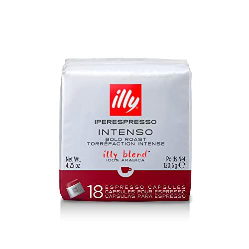 illy Cápsulas Café Iperespresso Tueste INTENSO, 6 Pack de 18 Cápsulas