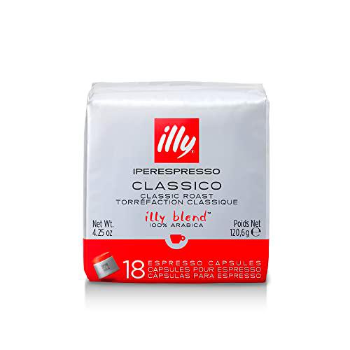 illy Cápsulas Café Iperespresso Tueste CLÁSICO, 6 Pack de 18 Cápsulas