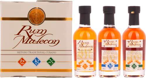 Rum Malecon Rum Reservas Set 40% Vol. 3x0,2l in Giftbox