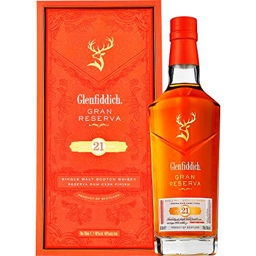 Glenfiddich Glenfiddich 21 Years Old Reserva Rum Cask Finish Single Malt Scotch Whisky 40% Vol