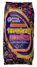 King Soba, Fideos Organicos - 12 x 250 gr (Total 3000 gr)