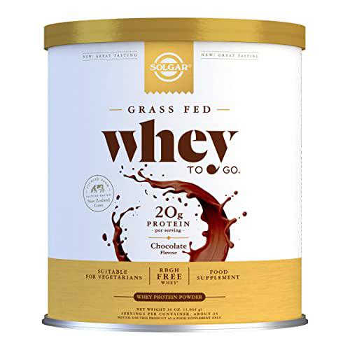 Solgar Grass Fed Whey to Go, Proteína de Suero en Polvo Whey to Go