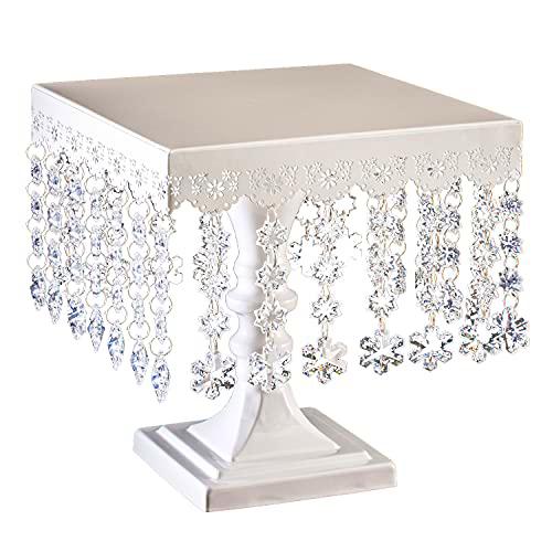 Dekora - Soporte para Tartas Cuadrado con Diamantes 25cm H32