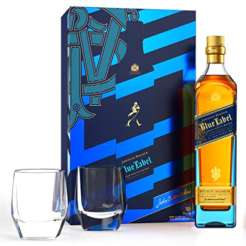 Johnnie Walker Blue 70cl con dos vasos de regalo