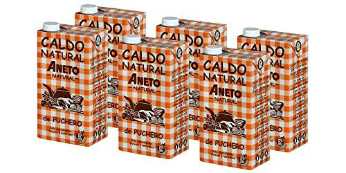 Aneto 100% Natural - Caldo de Puchero - caja de 6 unidades de 1L