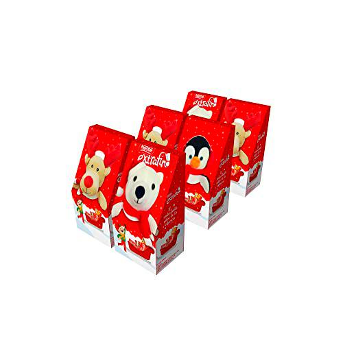 Nestlé Extrafino chocolate con leche regalo peluche Navidad 6x176g