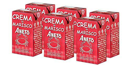 Aneto 100% Natural - Crema de Marisco - caja de 6 unidades de 1L