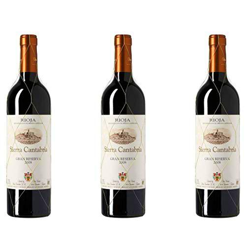 Sierra Cantabria Vino tinto Gran Reserva 2008 - 3 botellas x 750ml