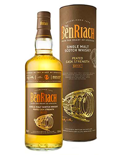 The BenRiach Peated Cask Strength 56% - 700 ml in Giftbox