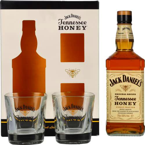 Jack Daniel's Honey Liqueur 35% Vol. 0,7l in Giftbox with 2 glasses