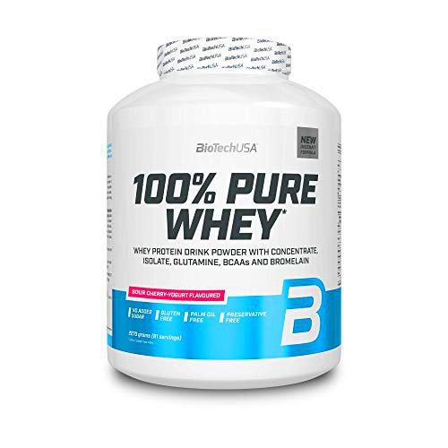 BioTechUSA 100% Pure Whey, Complejo de suero de leche con bromelina