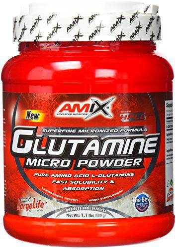 AMIX - Glutamina Polvo - Glutamine - 500 Gr - Contribuye al Desarrollo Muscular