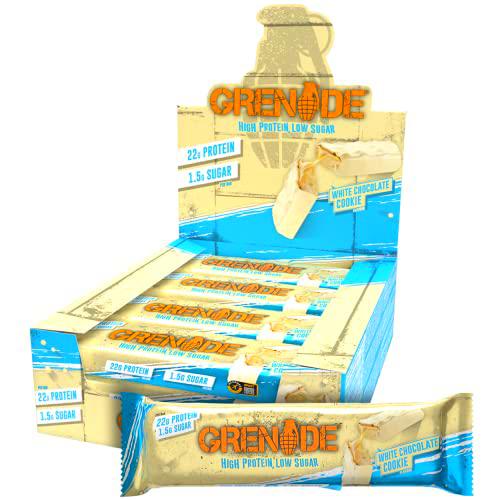 GRENADE Carb Killa High Protein and Low Carb Barra Sabor White Chocolate Cookie