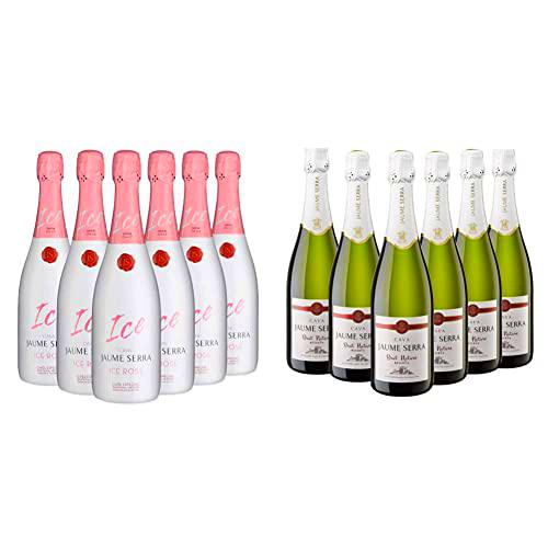 Jaume Serra Ice - Cava Rosado - Caja de 6 Botellas x 750 ml &amp; Brut Nature Reserva