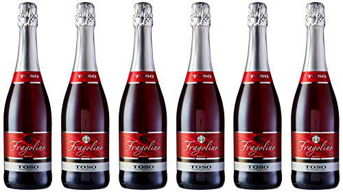 Toso Fragolino Rosso Bebida Premezclada - Paquete de 6 x 750 ml