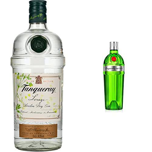 Tanqueray Lovage Gin - 1000 ml &amp; No. Ten Distilled