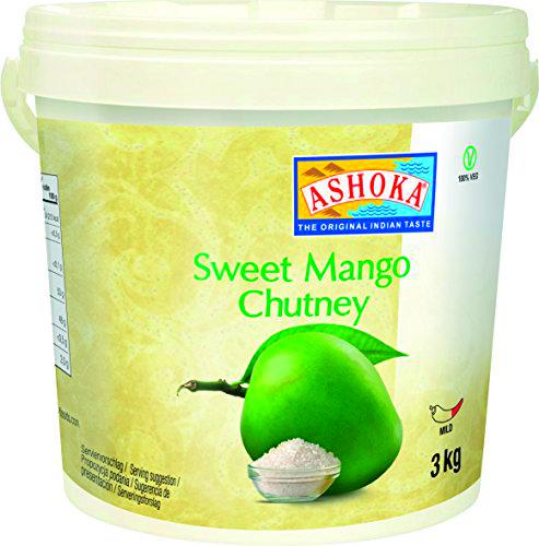 Ashoka Mango Chutney, Original - Paquete de 4 x 3000 gr