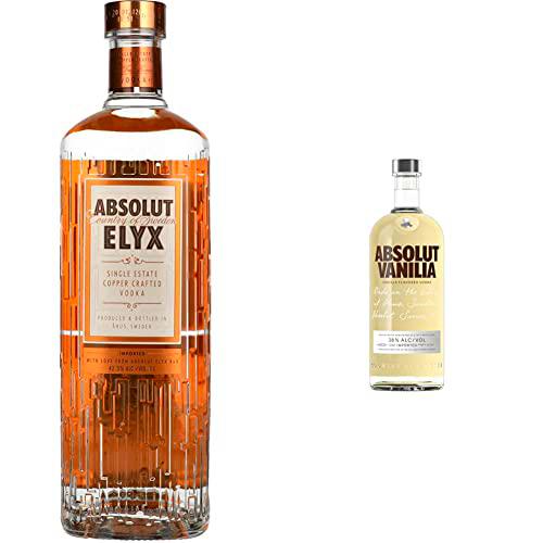 Absolut Elyx Vodka Premium - 1000 ml &amp; Vodka Vanilia